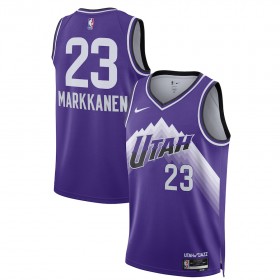 Dres Utah Jazz Lauri Markkanen Nike 2023-24 City Edition Ljubičasta Swingman